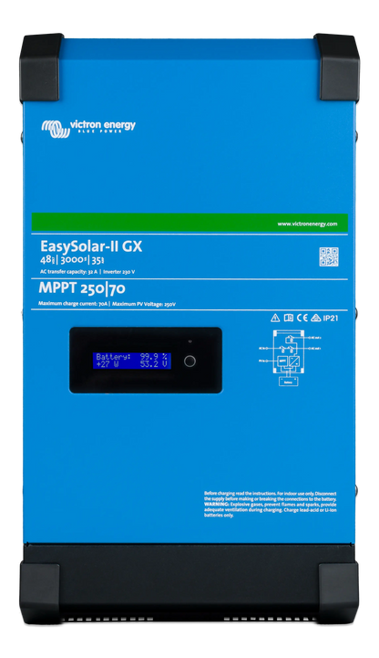 15kWh Battery & Victron EasySolar-II 48/3000/35-32 230V, ESS, On & Off Grid