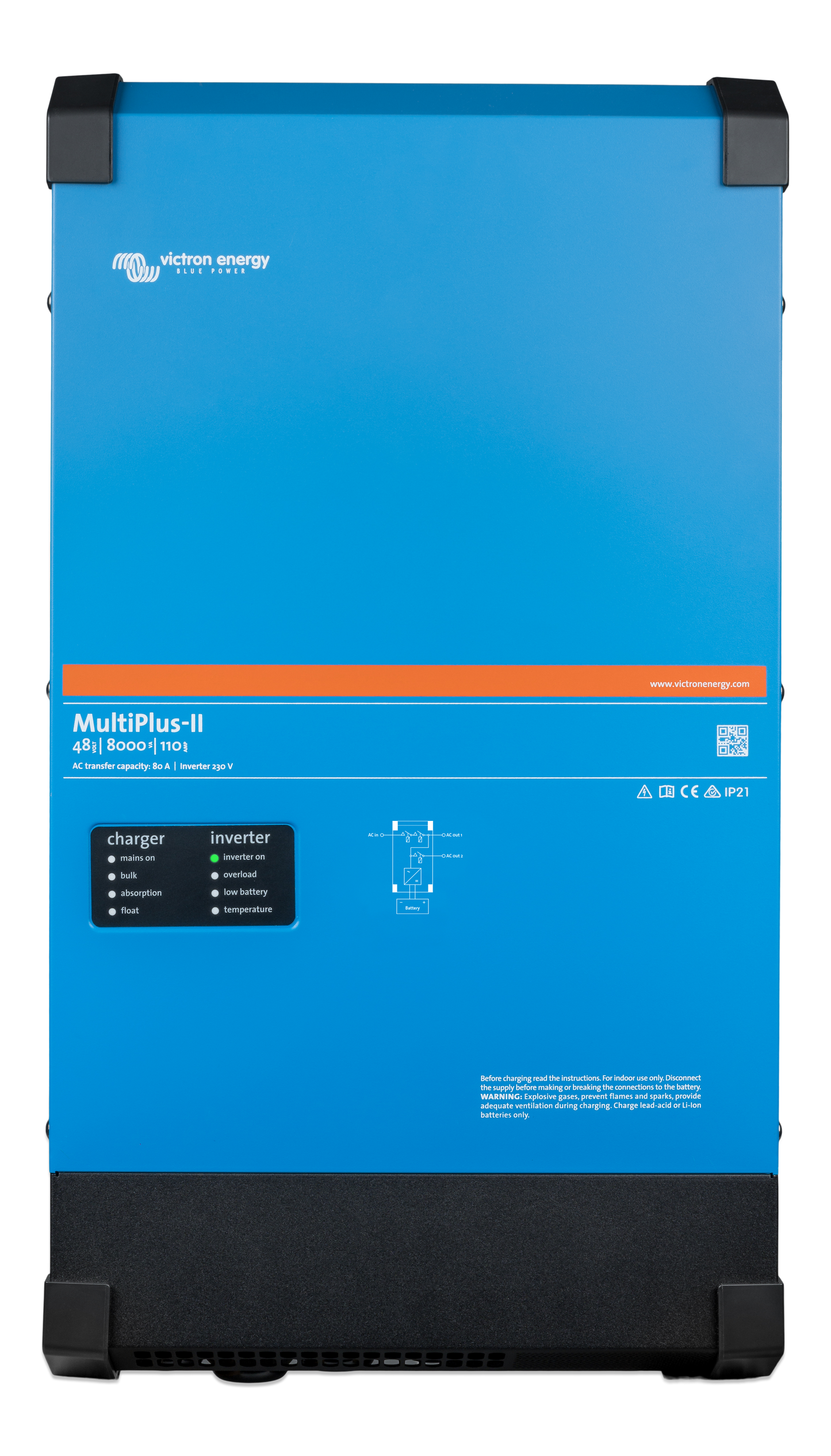 15kWh Battery & Victron MultiPlus-II 48/8000/110-100 230V, ESS, On & Off Grid
